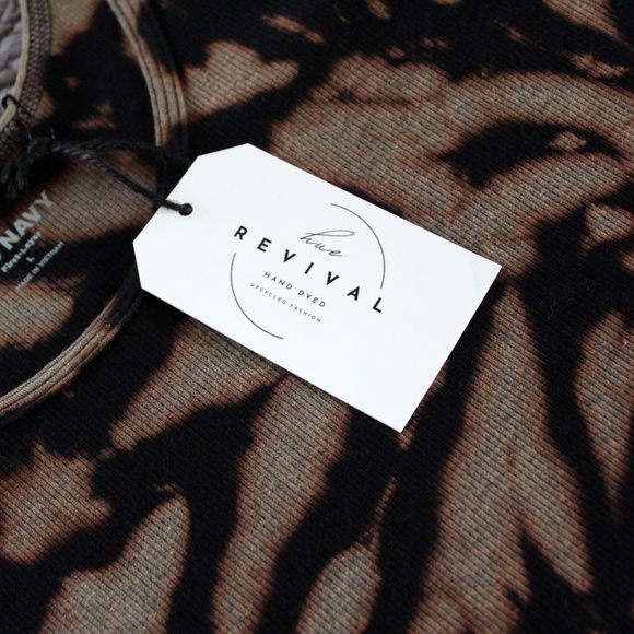 Handmade tie dye ribbed knit tank top by Hue Revival - Picture 5 of 9